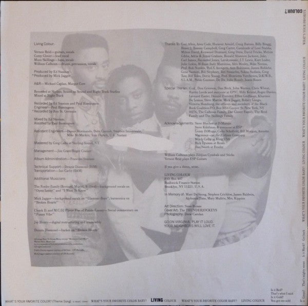 Living Colour : Vivid (LP, Album)
