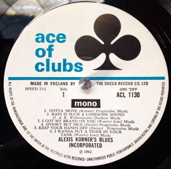 Blues Incorporated : R & B From The Marquee (LP, Album, Mono, RE)