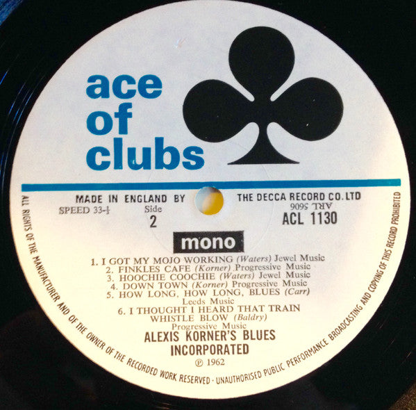 Blues Incorporated : R & B From The Marquee (LP, Album, Mono, RE)
