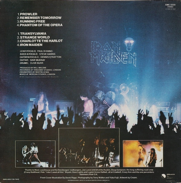 Iron Maiden : Iron Maiden (LP, Album, RE, ℗ F)