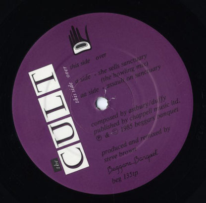 The Cult : She Sells Sanctuary (Howling Mix) / Assault On Sanctuary (12", Single)
