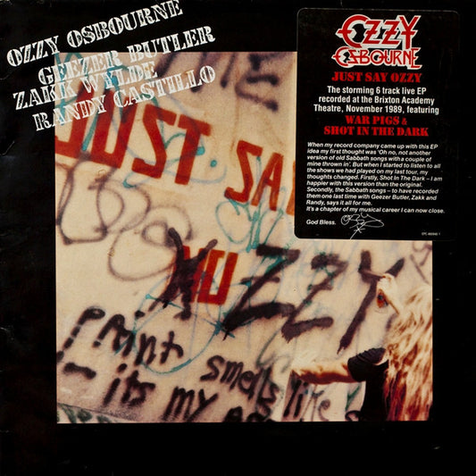Ozzy Osbourne : Just Say Ozzy (12", EP)
