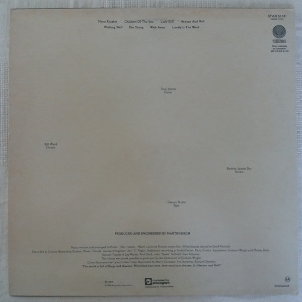 Black Sabbath : Heaven And Hell (LP, Album)