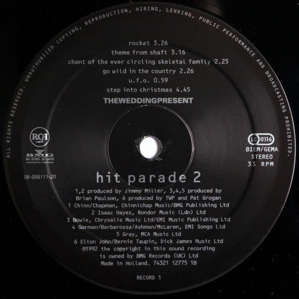 Theweddingpresent* : Hit Parade 2 (2xLP, Comp, Ltd)