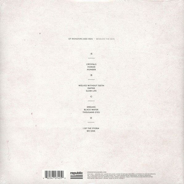 Of Monsters And Men : Beneath The Skin (2xLP, Album)