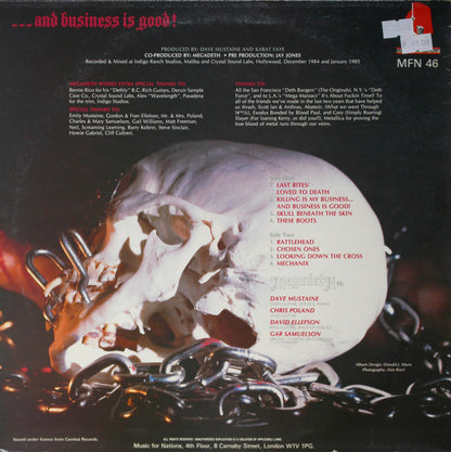 Megadeth : Killing Is My Business... And Business Is Good! (LP, Album)