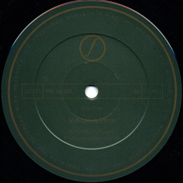 New Order : Ceremony (12", Single, Gre)