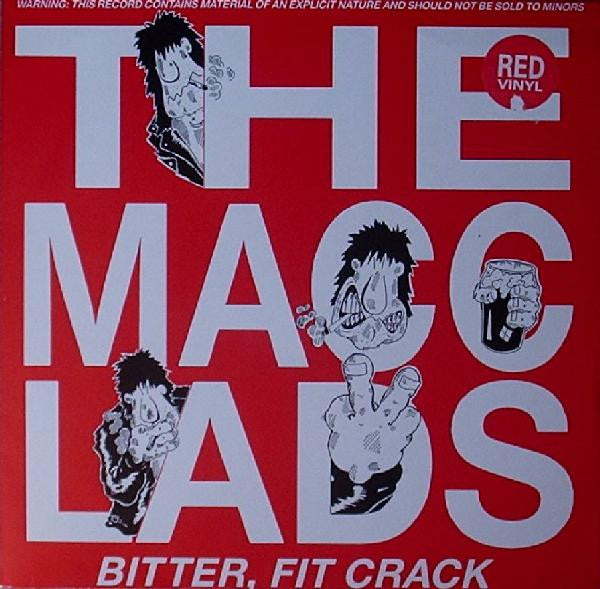 The Macc Lads : Bitter, Fit Crack (LP, Album, Red)