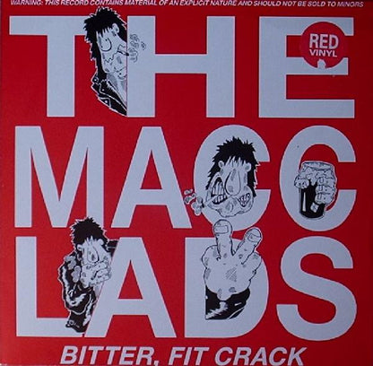 The Macc Lads : Bitter, Fit Crack (LP, Album, Red)