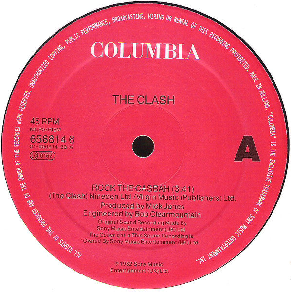 The Clash : Rock The Casbah (12")
