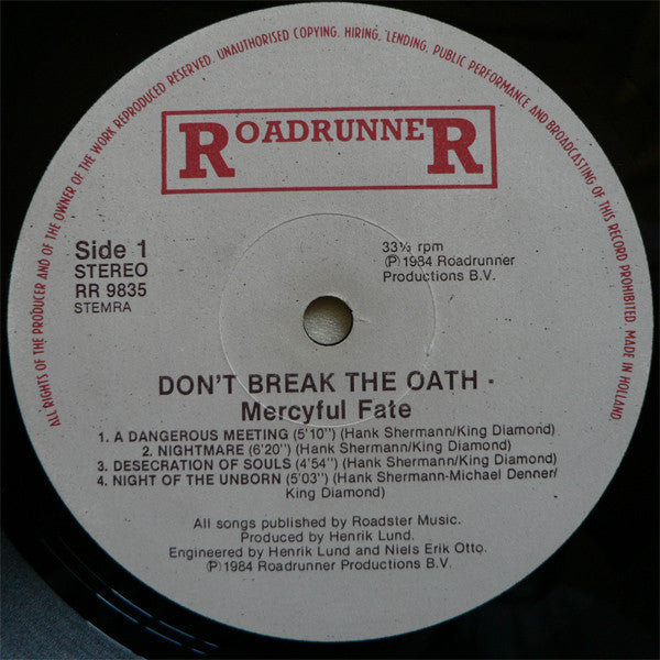 Mercyful Fate : Don't Break The Oath (LP, Album)