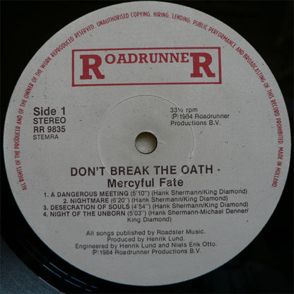 Mercyful Fate : Don't Break The Oath (LP, Album)