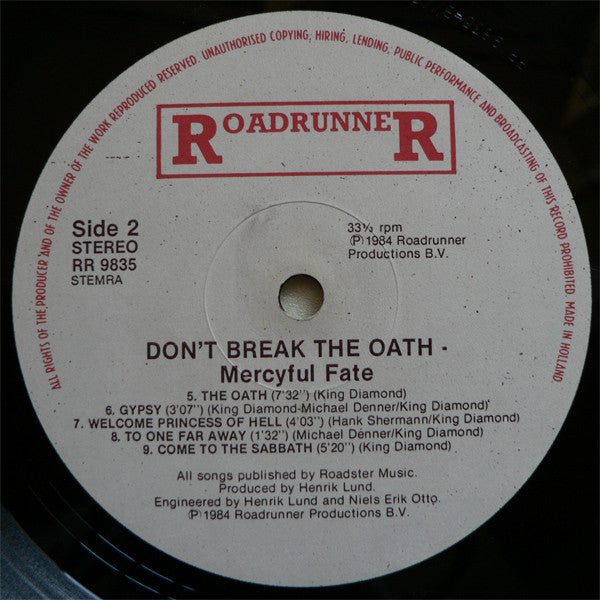 Mercyful Fate : Don't Break The Oath (LP, Album)