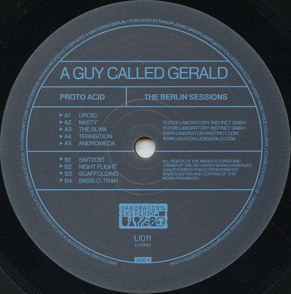 A Guy Called Gerald : Proto Acid / The Berlin Sessions (LP, Album, Mixed)