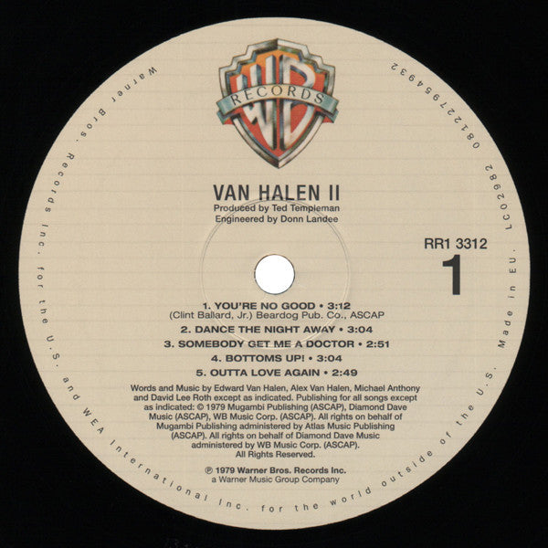Van Halen : Van Halen II (LP, Album, RE, RM, 180)