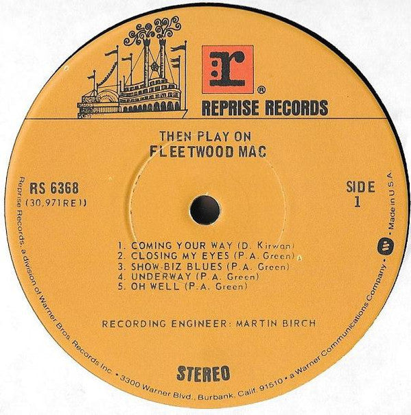 Fleetwood Mac : Then Play On (LP, Album, RE, Jac)