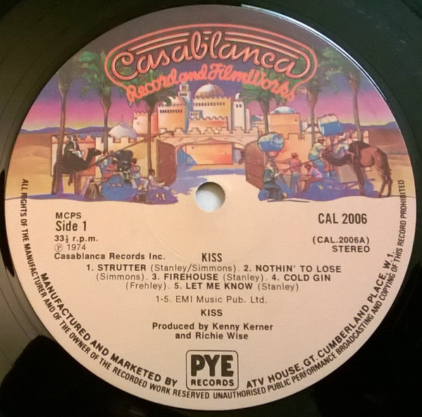 Kiss : Kiss (LP, Album, RE, Fil)