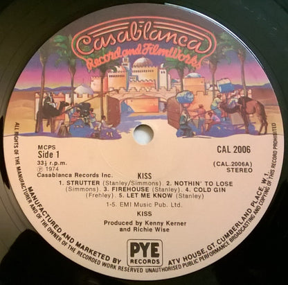 Kiss : Kiss (LP, Album, RE, Fil)