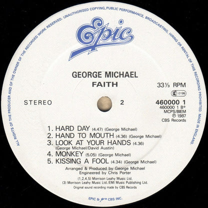 George Michael : Faith (LP, Album)