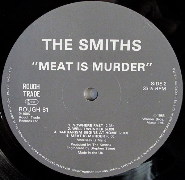 The Smiths : Meat Is Murder (LP, Album, MPO)