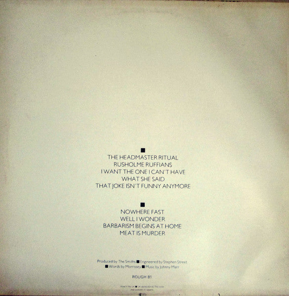 The Smiths : Meat Is Murder (LP, Album, MPO)
