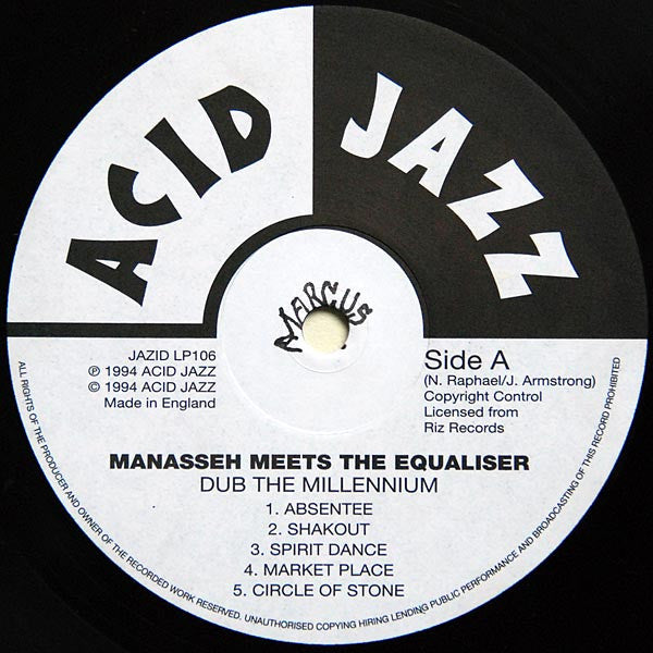 Manasseh Meets The Equalizer : Dub The Millennium (LP, Album)