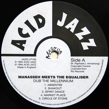 Manasseh Meets The Equalizer : Dub The Millennium (LP, Album)