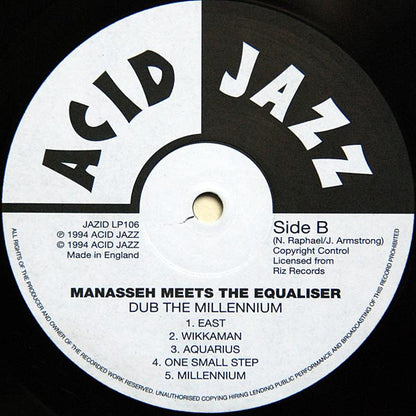 Manasseh Meets The Equalizer : Dub The Millennium (LP, Album)