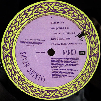 Talking Heads : Naked (LP, Album)