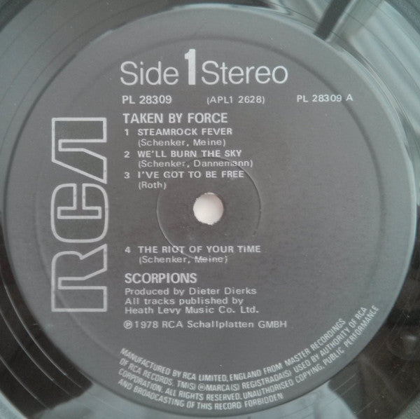 Scorpions : Taken By Force (LP, Album, RE)