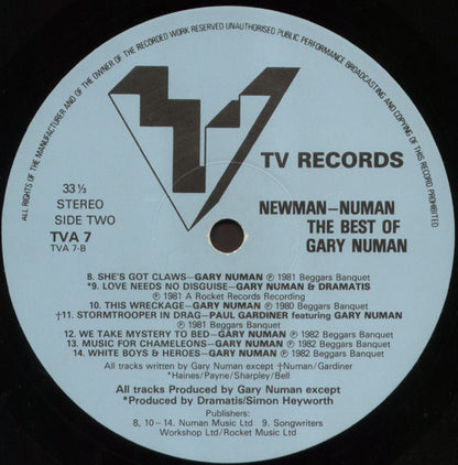 Gary Numan : New Man Numan - The Best Of Gary Numan (LP, Comp)