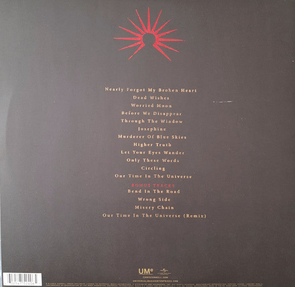 Chris Cornell : Higher Truth (2xLP, Album, 180)
