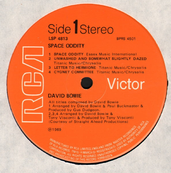 David Bowie : Space Oddity (LP, Album, RE)