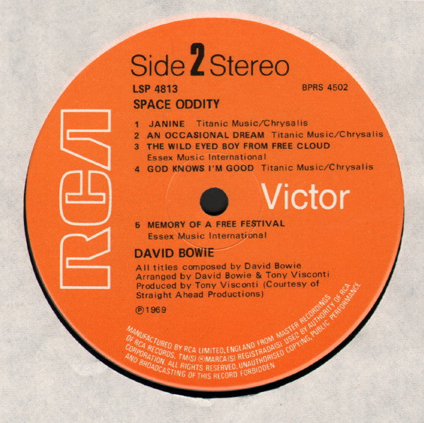David Bowie : Space Oddity (LP, Album, RE)