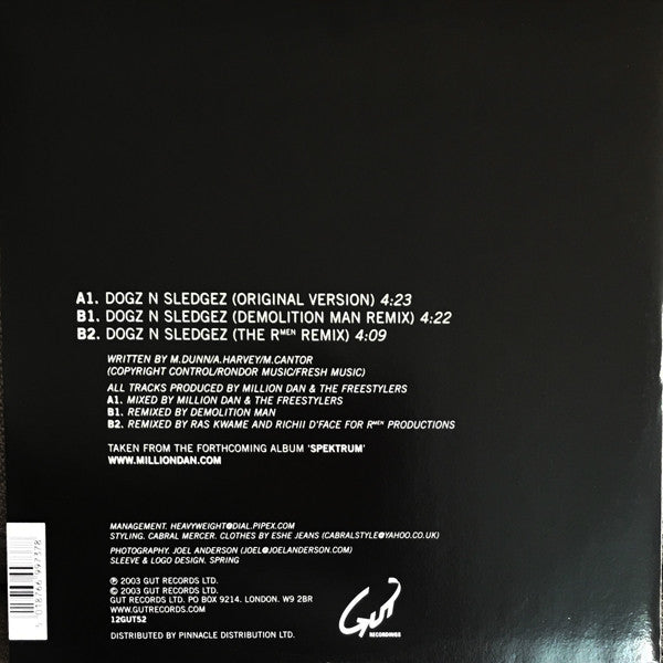Million Dan : Dogz N Sledgez (12")