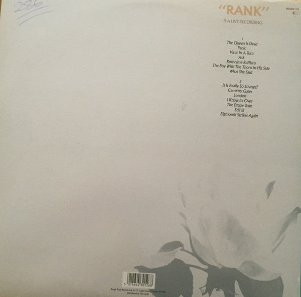 The Smiths : Rank (LP, Album, Gat)