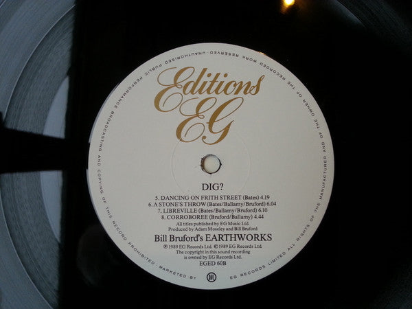 Bill Bruford's Earthworks : Dig? (LP, Album)