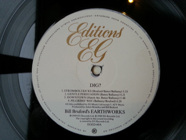 Bill Bruford's Earthworks : Dig? (LP, Album)