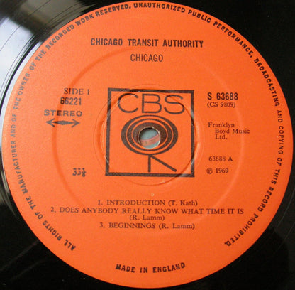 Chicago Transit Authority* : Chicago Transit Authority (2xLP, Album, Gat)