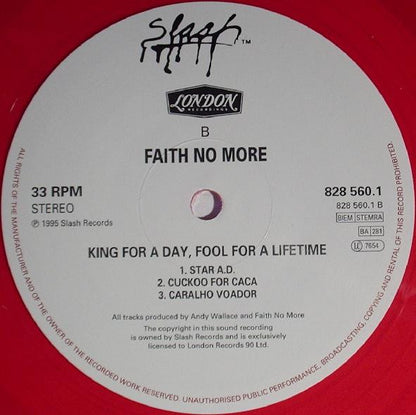 Faith No More : King For A Day Fool For A Lifetime (2xLP, Album, Ltd, Red)