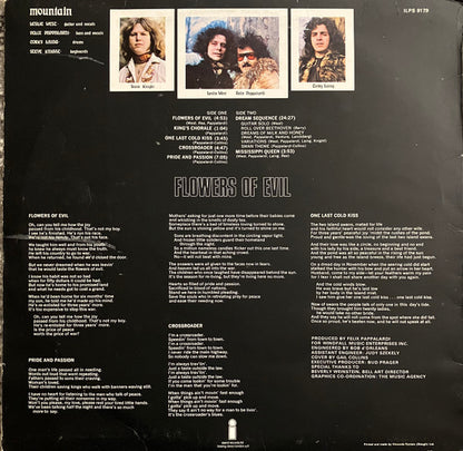 Mountain : Flowers Of Evil (LP, Album, RP)