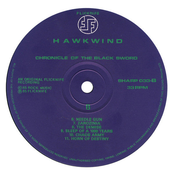 Hawkwind : The Chronicle Of The Black Sword (LP, Album)