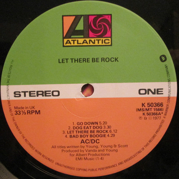 AC/DC : Let There Be Rock (LP, Album, RP)