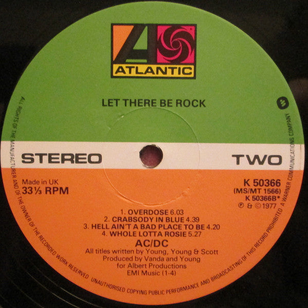 AC/DC : Let There Be Rock (LP, Album, RP)