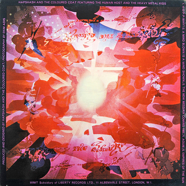 Hapshash & The Coloured Coat : Featuring The Human Host And The Heavy Metal Kids (LP, Album, Mono, Red)