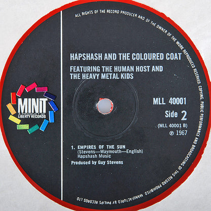 Hapshash & The Coloured Coat : Featuring The Human Host And The Heavy Metal Kids (LP, Album, Mono, Red)