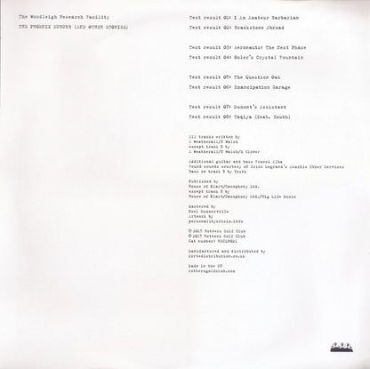 The Woodleigh Research Facility : The Phoenix Suburb (And Other Stories) (2xLP)