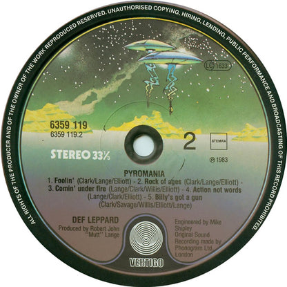 Def Leppard : Pyromania (LP, Album)