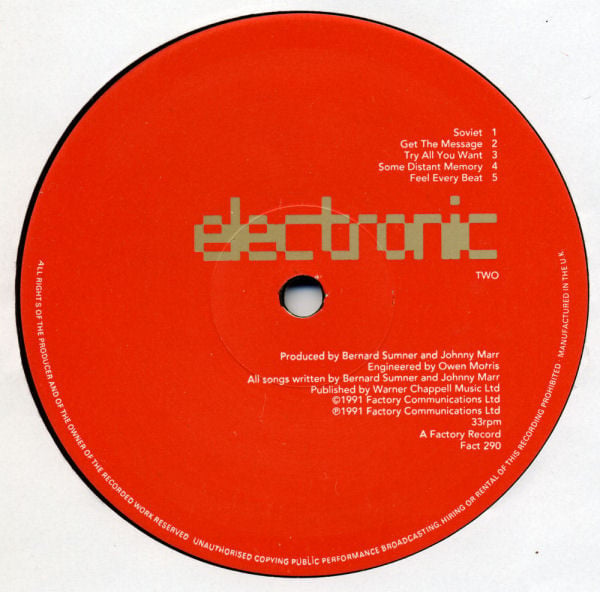 Electronic : Electronic (LP, Album)