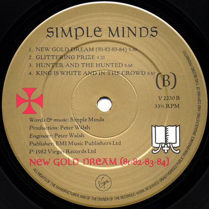 Simple Minds : New Gold Dream (81-82-83-84) (LP, Album, CBS)